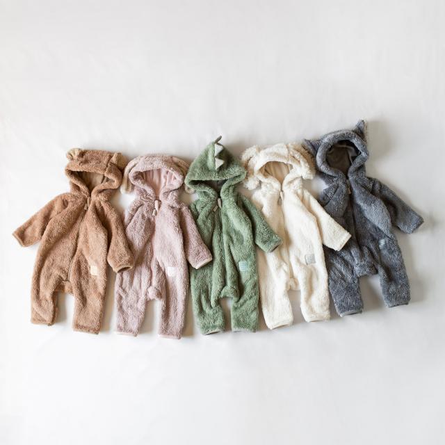 mocmof モクモフ スーツ ブーティー ポシェット ミトン 4点セット ベビー服 子供服 室内靴 ポーチ 小物入れ 手袋 ベビー キッズ_3
