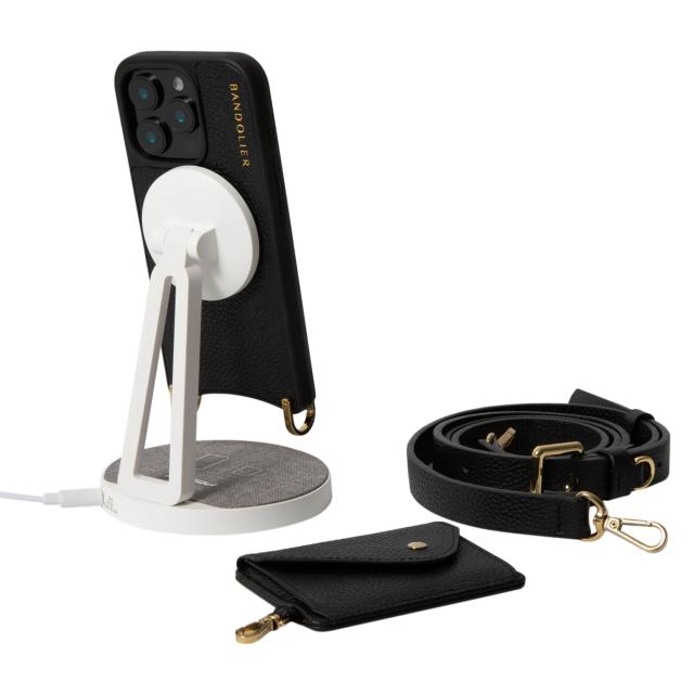 BANDOLIER バンドリヤー スマホショルダー iphone15 スマホケース アイフォン レミ マグネット ゴールド メンズ レディース 12REM_6