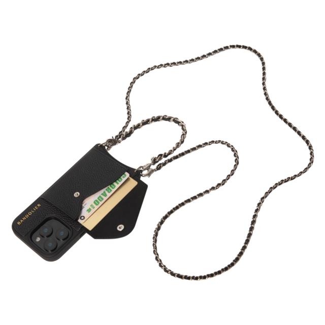 BANDOLIER バンドリヤー スマホショルダー iphone15 pro スマホケース アイフォン リリー セット シルバー メンズ レディース 14LIL_1