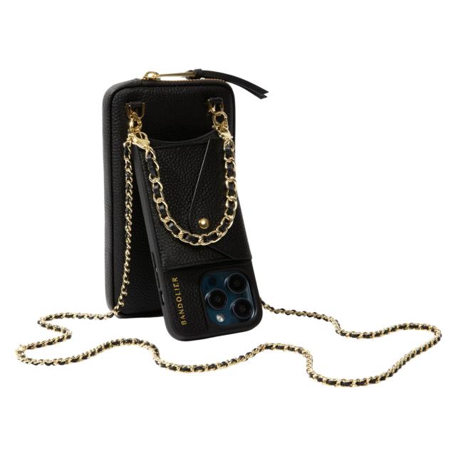 BANDOLIER バンドリヤー スマホショルダー iphone15 pro スマホケース アイフォン リリー セット シルバー メンズ レディース 14LIL_4