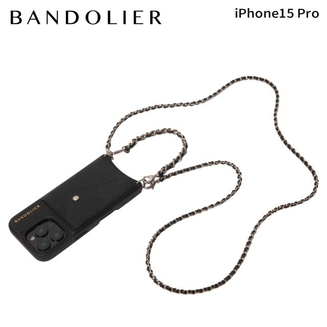 BANDOLIER バンドリヤー スマホショルダー iphone15 pro スマホケース アイフォン リリー セット シルバー メンズ レディース 14LIL