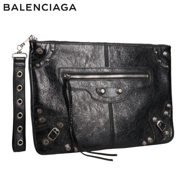 バレンシアガ BALENCIAGA ポーチ 小物入れ メンズ レディース 本革 LE CAGOLE POUCH ブラック 黒 742016 210KR