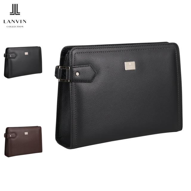 ランバン コレクション LANVIN COLLECTION バッグ クラッチバッグ セカンドバッグ マクシム メンズ 本革 ブラック ブラウン 黒 280221