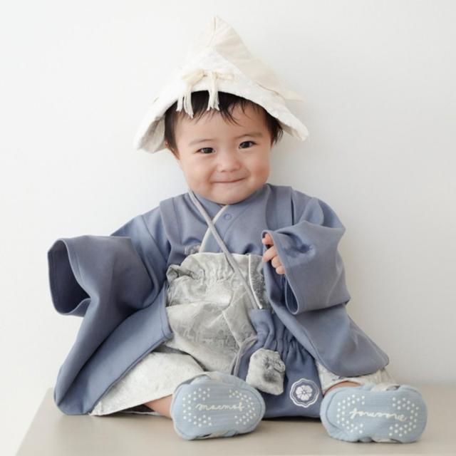 mocmof モクモフ ベビー服 和服 袴 ポシェット 3点セット 子供服 セパレート 巾着バッグ ポーチ ベビー キッズ 622-651065 622-651066_3