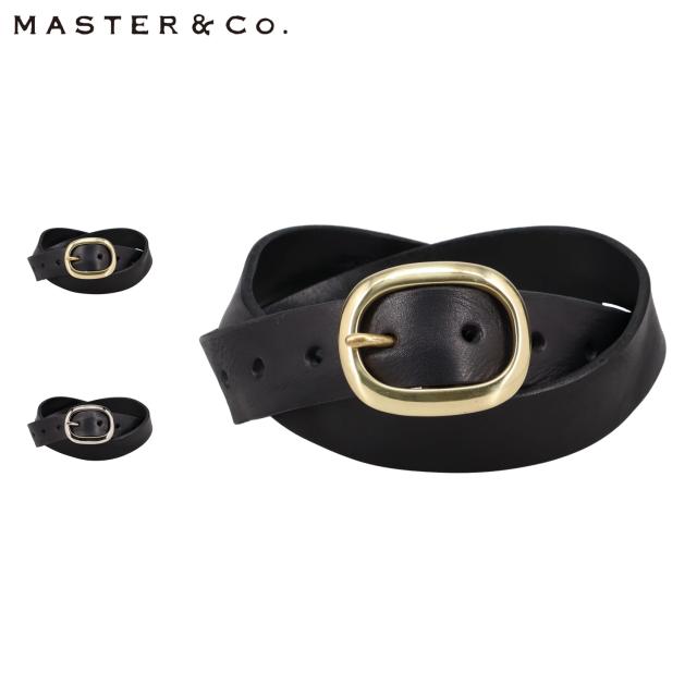 MASTER&Co. マスターアンドコー ベルト レザーベルト レディース 本革 DAYTONA LEATHER BELT ブラック 黒 MC1589