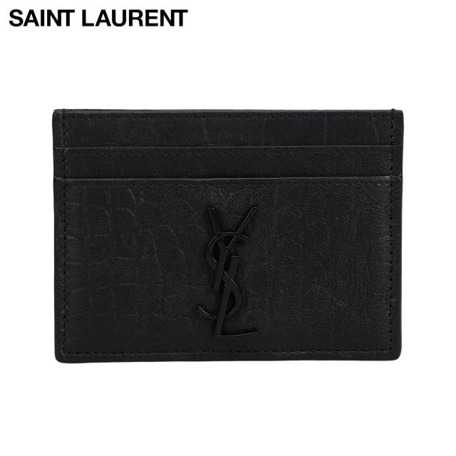 サンローラン SAINT LAURENT カードケース 名刺入れ 定期入れ メンズ レディース 本革 薄型 485631 C9H0U
