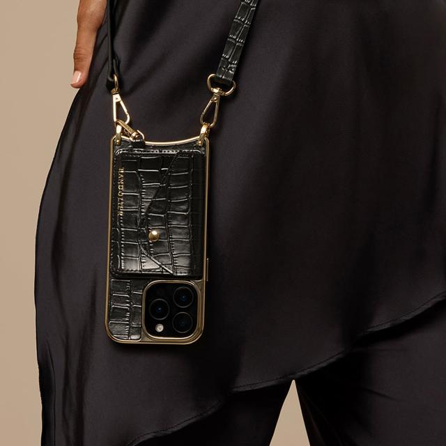 BANDOLIER バンドリヤー スマホショルダー iphone16 スマホケース アイフォン メンズ レディース ブラック 12CAS_7