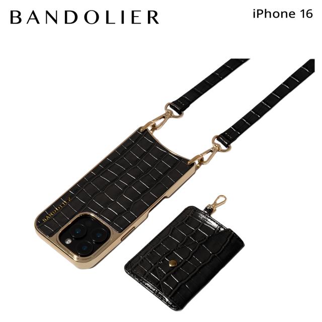 BANDOLIER バンドリヤー スマホショルダー iphone16 スマホケース アイフォン メンズ レディース ブラック 12CAS