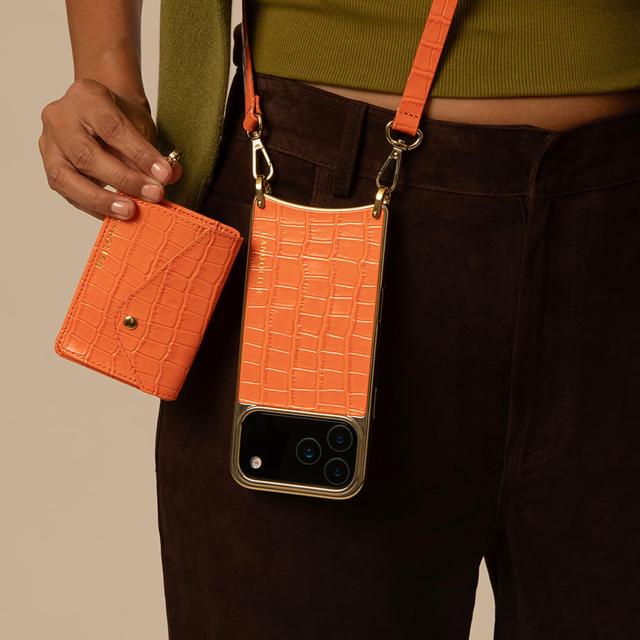 BANDOLIER バンドリヤー スマホショルダー iPhone16 スマホケース アイフォン メンズ レディース オレンジ 12CAS_7