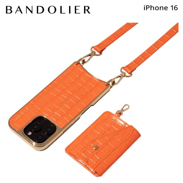 BANDOLIER バンドリヤー スマホショルダー iPhone16 スマホケース アイフォン メンズ レディース オレンジ 12CAS
