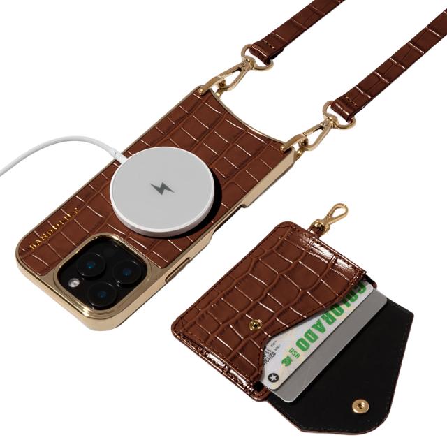 BANDOLIER バンドリヤー スマホショルダー iphone16 スマホケース アイフォン メンズ レディース ブラウン 12CAS_1