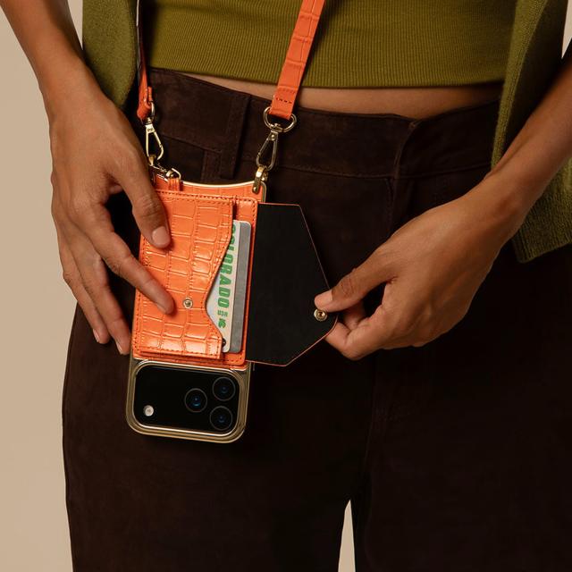 BANDOLIER バンドリヤー スマホショルダー iPhone17 17Pro 17Pro Max iPhone Air スマホケース メンズ レディース オレンジ 12CAS_9