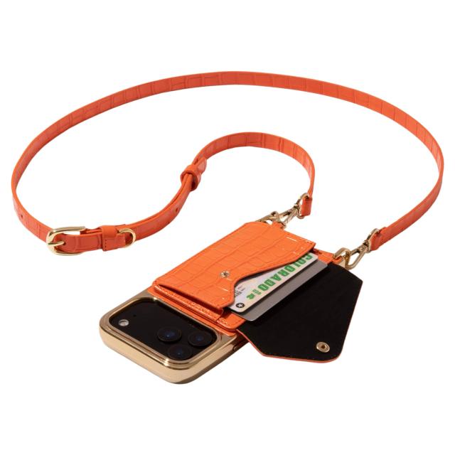 BANDOLIER バンドリヤー スマホショルダー iPhone17 17Pro 17Pro Max iPhone Air スマホケース メンズ レディース オレンジ 12CAS_2