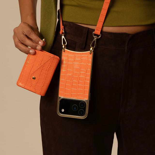 BANDOLIER バンドリヤー スマホショルダー iPhone17 17Pro 17Pro Max iPhone Air スマホケース メンズ レディース オレンジ 12CAS_7