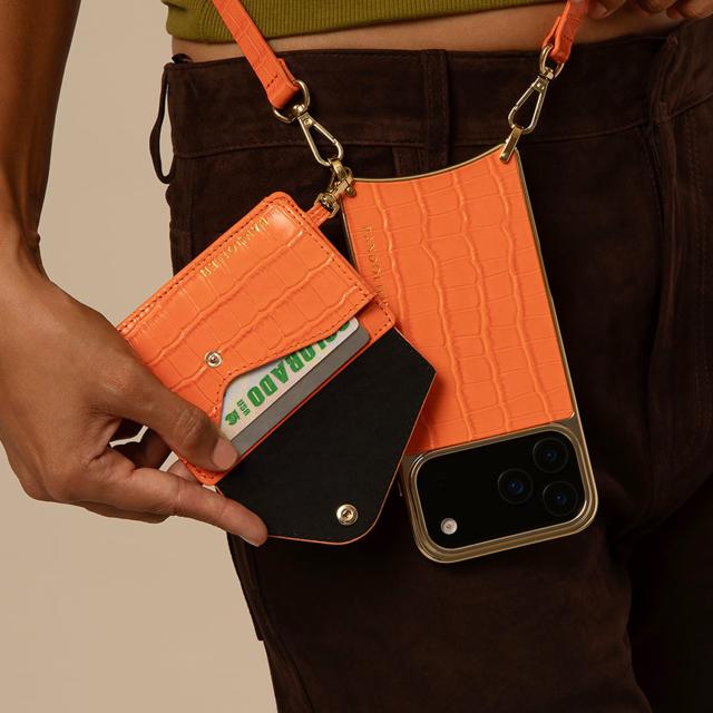 BANDOLIER バンドリヤー スマホショルダー iPhone17 17Pro 17Pro Max iPhone Air スマホケース メンズ レディース オレンジ 12CAS_8