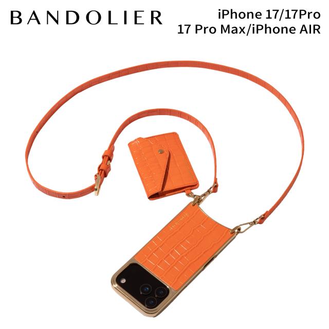 BANDOLIER バンドリヤー スマホショルダー iPhone17 17Pro 17Pro Max iPhone Air スマホケース メンズ レディース オレンジ 12CAS