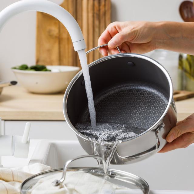グリーンパン GREENPAN キャセロール 両手鍋 20cm ガラス蓋付き IH オーブン 食器洗浄乾燥機対応 エーペックス CC010626-104_2