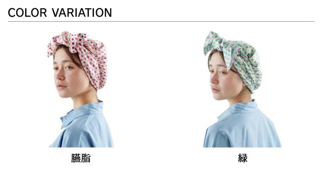 ITSUKI イツキ ナイトキャップ ヘアバンド 2WAY ロングヘア シルク コットン ヘアケア ナイトケア 低刺激 ダーク レッド グリーン_1