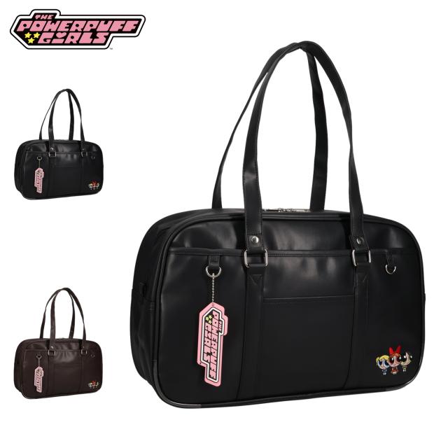 パワーパフ ガールズ THE POWERPUFF GIRLS スクールバッグ ボストンバッグ スクバ レディース 刺繍 チャーム付き TPGSR-01