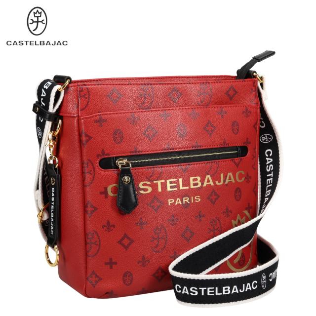 カステルバジャック CASTELBAJAC バッグ ショルダーバッグ サシャ メンズ レディース 斜めがけ 大人 軽量 SACHA レッド 48182