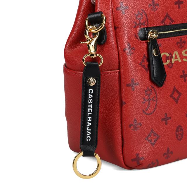 カステルバジャック CASTELBAJAC バッグ トートバッグ サシャ メンズ レディース A4 大きめ ファスナー付き SACHA レッド 48581_9