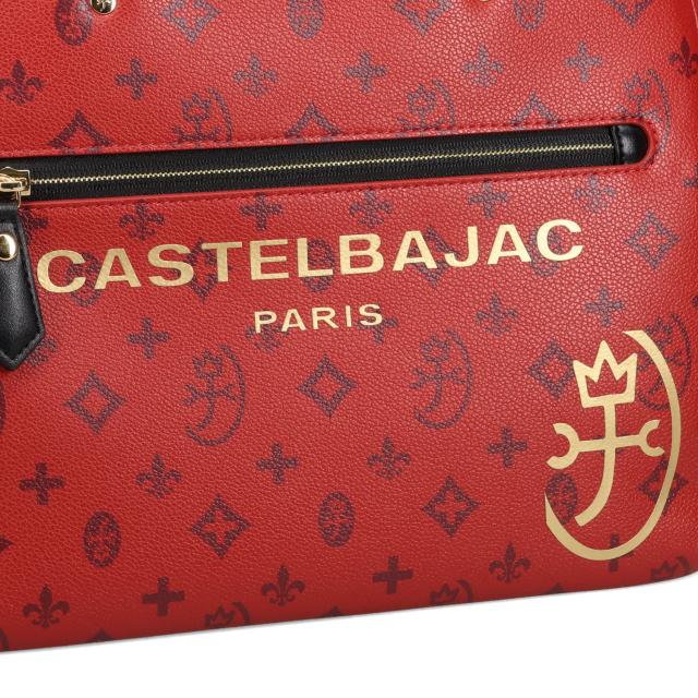 カステルバジャック CASTELBAJAC バッグ トートバッグ サシャ メンズ レディース A4 大きめ ファスナー付き SACHA レッド 48581_11