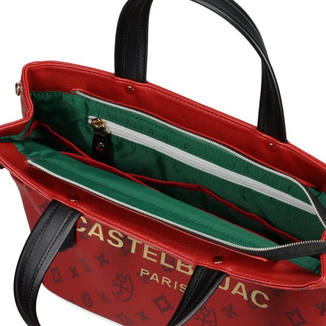 カステルバジャック CASTELBAJAC バッグ トートバッグ サシャ メンズ レディース A4 大きめ ファスナー付き SACHA レッド 48581_6