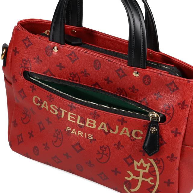 カステルバジャック CASTELBAJAC バッグ トートバッグ サシャ メンズ レディース A4 大きめ ファスナー付き SACHA レッド 48581_7