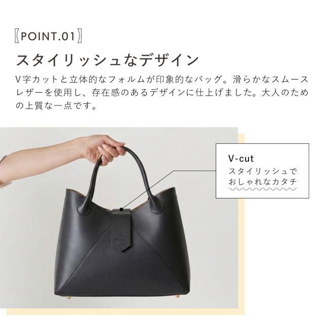 ハシバミ HASHIBAMI ハンドバッグ レディース 本革 A4 レザー フェズ ブラック ダーク ブラウン 黒 Ha-2504-101_4