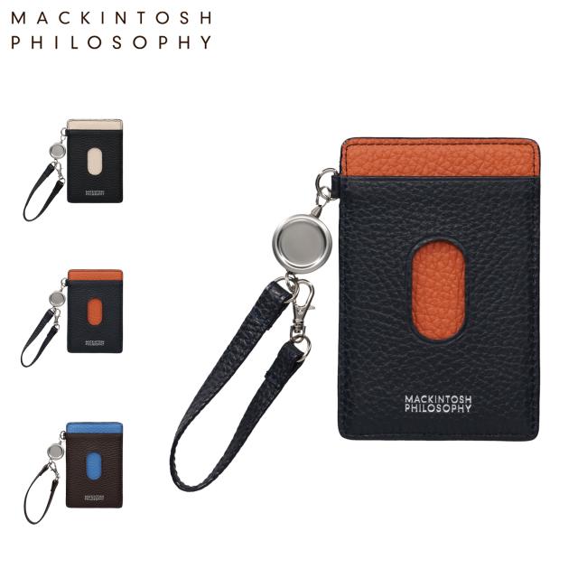 マッキントッシュ フィロソフィー MACKINTOSH PHILOSOPHY パスケース メンズ リール付き 定期入れ 本革 MAPW-00561