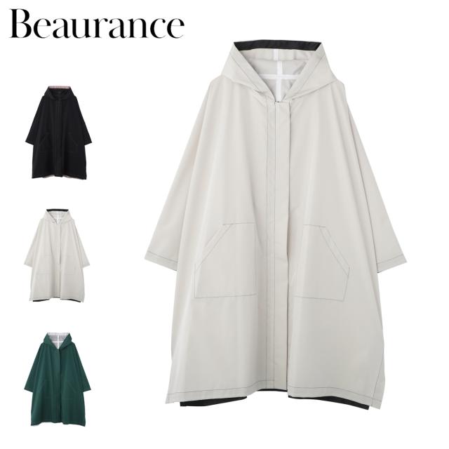 Beaurance ビューランス レインコート レインウェア レインポンチョ レディース 撥水 防水 防風 1BH 41005