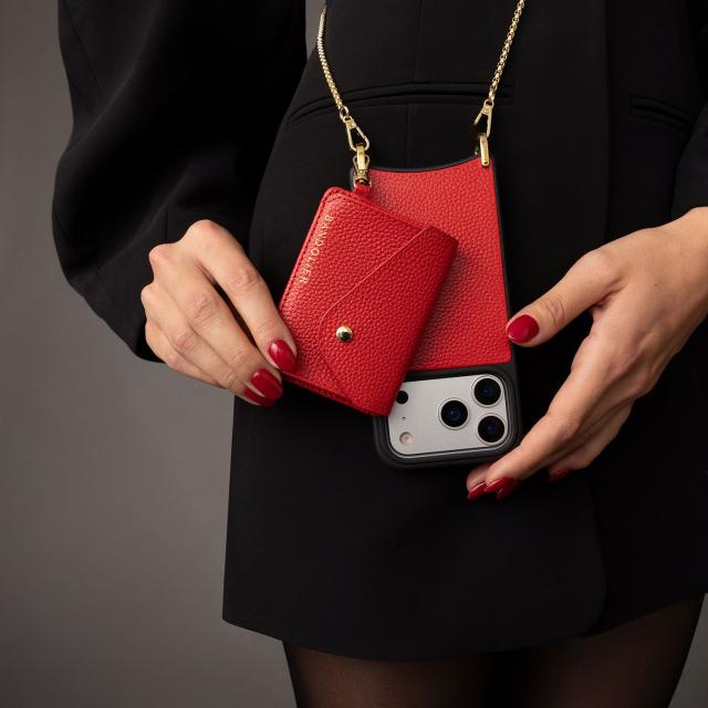 BANDOLIER バンドリヤー スマホショルダー iPhone17 17Pro 17Pro Max スマホケース アイフォン レミ メンズ レディース レッド 12REM_15