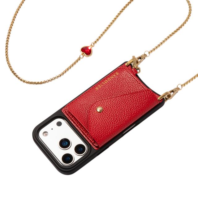 BANDOLIER バンドリヤー スマホショルダー iPhone17 17Pro 17Pro Max スマホケース アイフォン レミ メンズ レディース レッド 12REM_2
