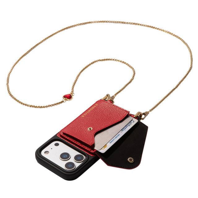 BANDOLIER バンドリヤー スマホショルダー iPhone17 17Pro 17Pro Max スマホケース アイフォン レミ メンズ レディース レッド 12REM_3