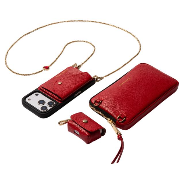BANDOLIER バンドリヤー スマホショルダー iPhone17 17Pro 17Pro Max スマホケース アイフォン レミ メンズ レディース レッド 12REM_4