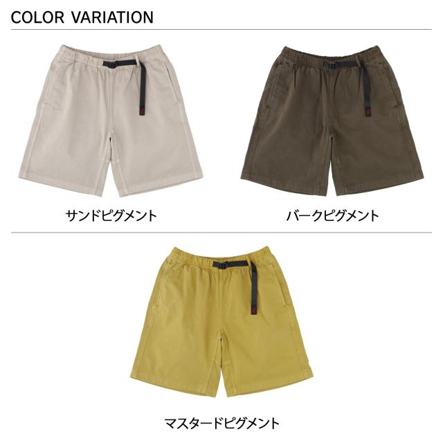 Gramicci グラミチ パンツ ショートパンツ Gショーツ ピグメントダイ メンズ G-SHORT PIGMENT DYE ベージュ ブラウン イエロー G4SM-P123_1