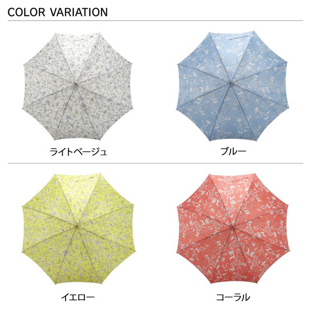 アクアスキュータム AQUASCUTUM 長傘 雨傘 ボタニカルプリント レディース 60cm 軽量 日本製 1AQ 11096_1