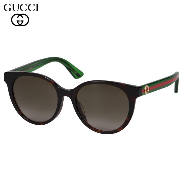 グッチ GUCCI サングラス レディース アジアンフィット UVカット 紫外線対策 ブラウン GG0702SKN