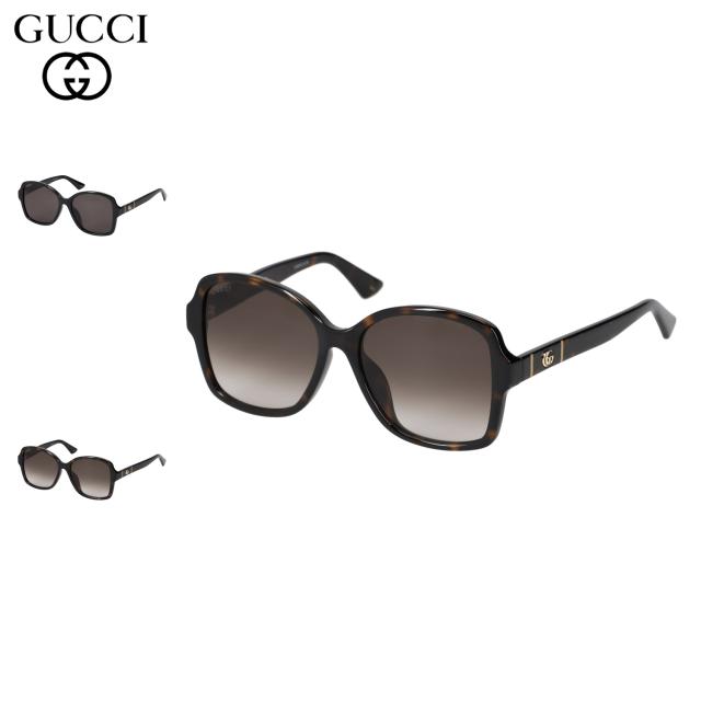 グッチ GUCCI サングラス レディース アジアンフィット UVカット 紫外線対策 ブラック ブラウン 黒 GG0765SA