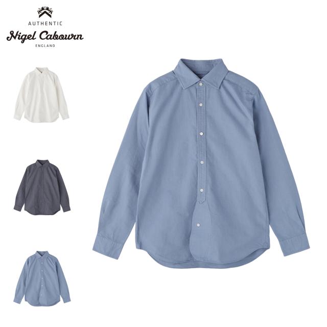 Nigel Cabourn ナイジェルケーボン シャツ 長袖 ブリティッシュ オフィサーズ シャツ メンズ BRITISH OFFICERS SHIRT 80520010000