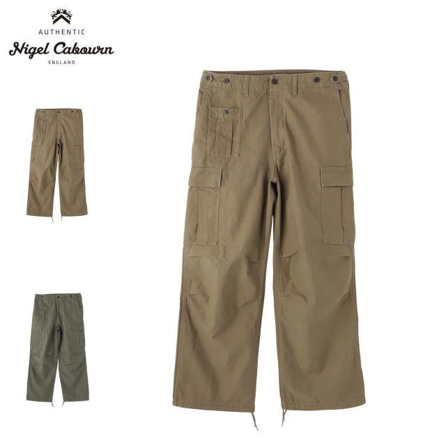 Nigel Cabourn ナイジェルケーボン カーゴ パンツ アーミー メンズ ARMY CARGO PANT カーキ ダーク グリーン 80520050012