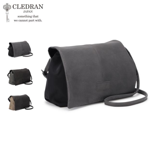 CLEDRAN クレドラン バッグ ショルダーバッグ メンズ レディース 斜めがけ 軽量 LIMO FLAP LEATHER SHOULDER CL3994