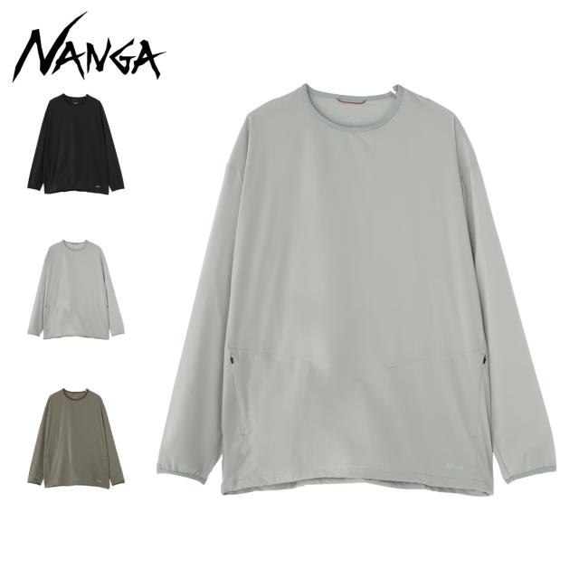 NANGA ナンガ Tシャツ 長袖 ロンT ラッシュガード メンズ 無地 吸水 速乾 UVカット 軽量 N2610-1L119A