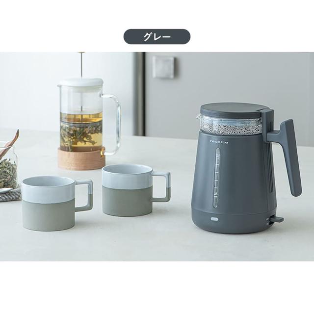 レコルト recolte 電気ケトル ガラス 湯沸かしポット ダブルウォールガラス KETTLE 0.8L 二重構造 RDG-1