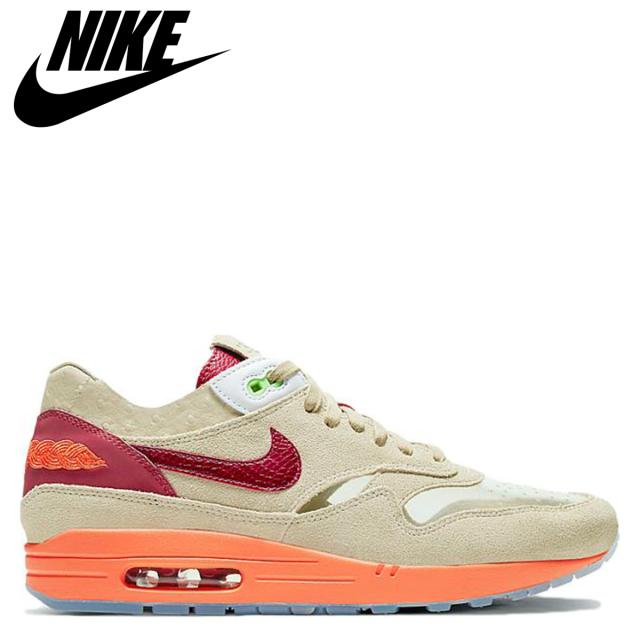 ナイキ NIKE エアマックス1 クロット スニーカー メンズ コラボ AIR MAX 1 CLOT KISS OF DEATH ベージュ DD1870-100 zzi 返品不可