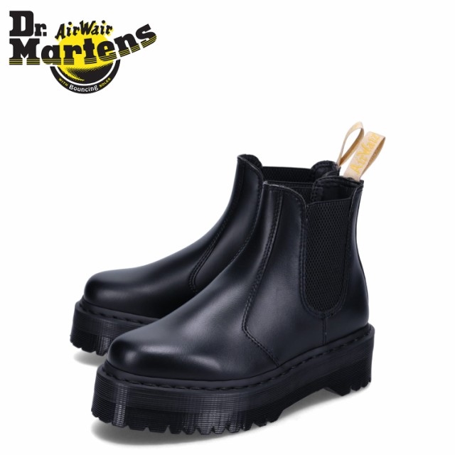 訳あり BOX破損 ドクターマーチン Dr.Martens チェルシーブーツ サイドゴア メンズ 厚底 2976 ブラック 黒 27560001 返品不可