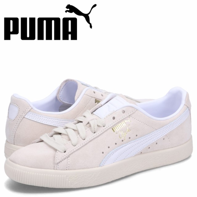 訳あり PUMA プーマ クライド プレミアム スニーカー メンズ CLYDE PRM アイボリー 391134-01 返品不可の通販は