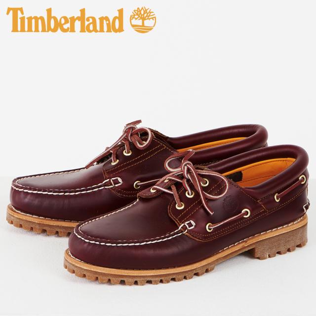 訳あり BOX破損 ティンバーランド Timberland デッキシューズ メンズ HERITAGE 3 EYE CLASSIC LUG バーガンディー 50009 返品不可