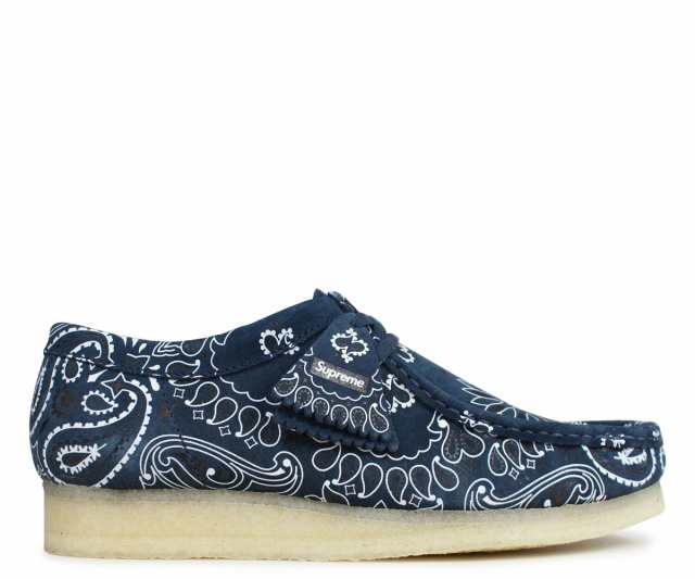 クラークス Clarks シュプリーム Supreme ワラビー ブーツ メンズ BANDANA WALLABEE スエード バンダナ 26142430