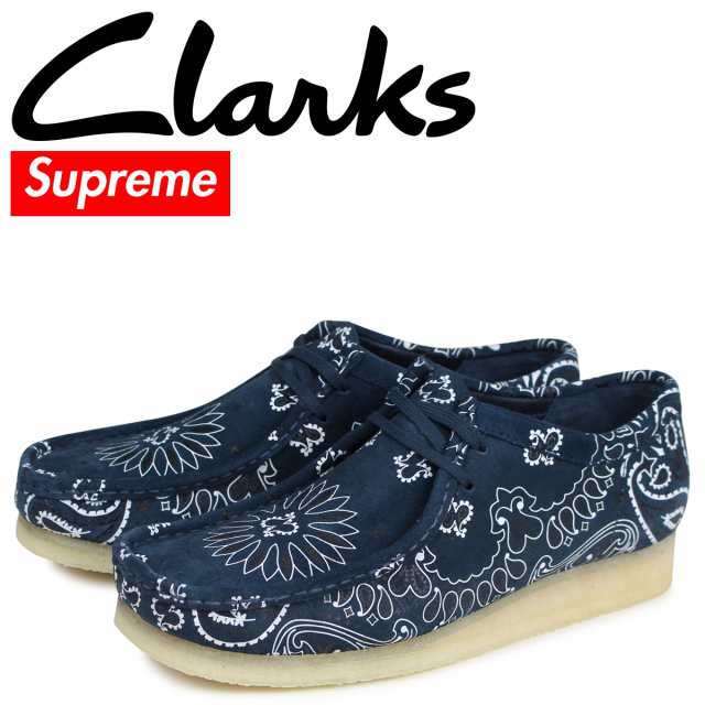 クラークス Clarks シュプリーム Supreme ワラビー ブーツ メンズ BANDANA WALLABEE スエード バンダナ  26142430｜au PAY マーケット